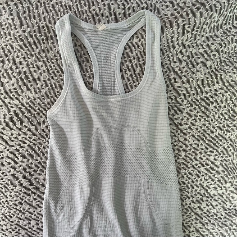 Lululemon White Swiftly Tech Tank Top